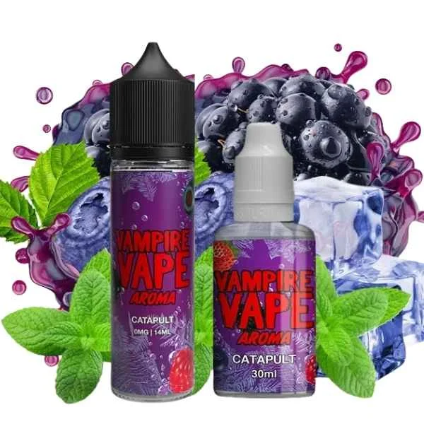 Vampire Vape Catapult Aroma zum selber mischen von E-Liquid mit dem Geschmack von dunklen Beeren.