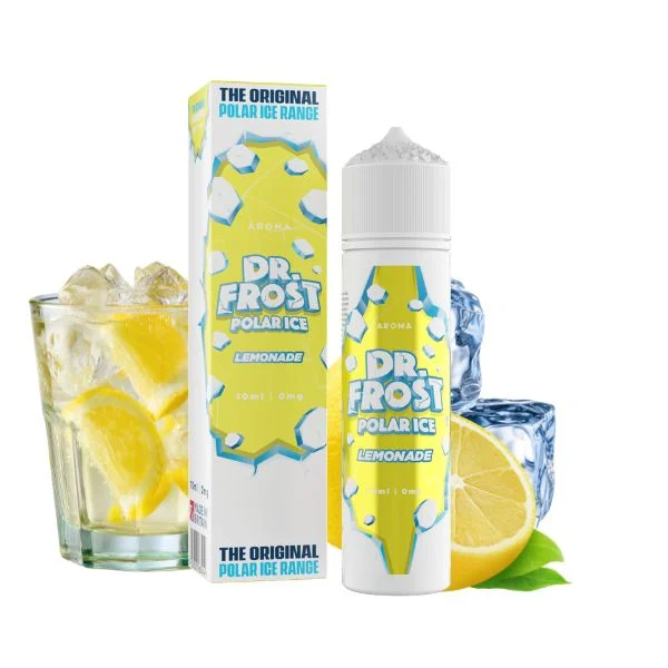 Dr. Frost Polar Ice Lemonade Longfill Aroma mit Zitronenlimonade, Zitronenscheiben und Eiswürfeln
