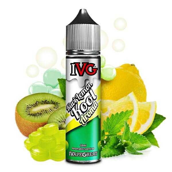 IVG Aroma Kiwi Lemon Kool mit dem Geschmack nach Zitronen, Kiwi und Minze