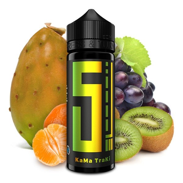 5Elements Aroma KaMa TraKi zum selber mischen -Fruchtmix Aroma aus Kaktus, Kiwi, Mandarine und rote Traube