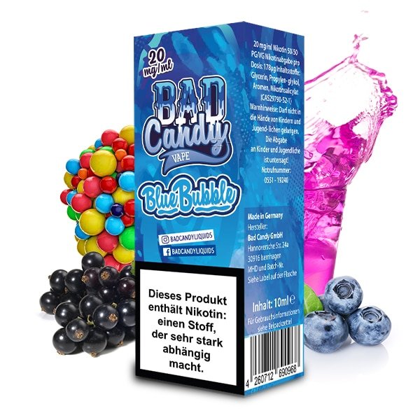 Bad Candy Nikotinsalz Liquid Blue Bubble 10ml