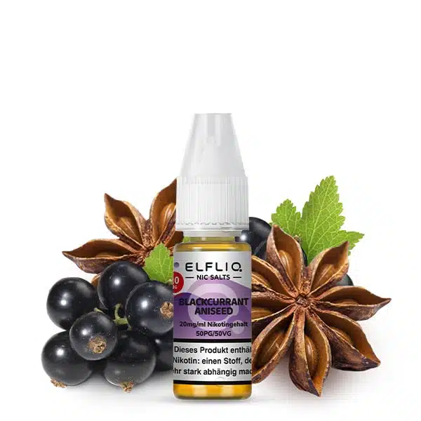 ElfBar ELFLIQ Nikotinsalz Liquid Blackcurrant Aniseed 10ml