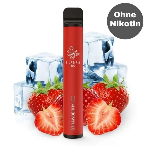 ElfBar 600 Strawberry Ice nikotinfrei