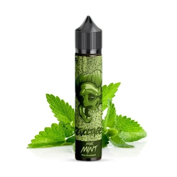 Revoltage Aroma mit Minzblättern