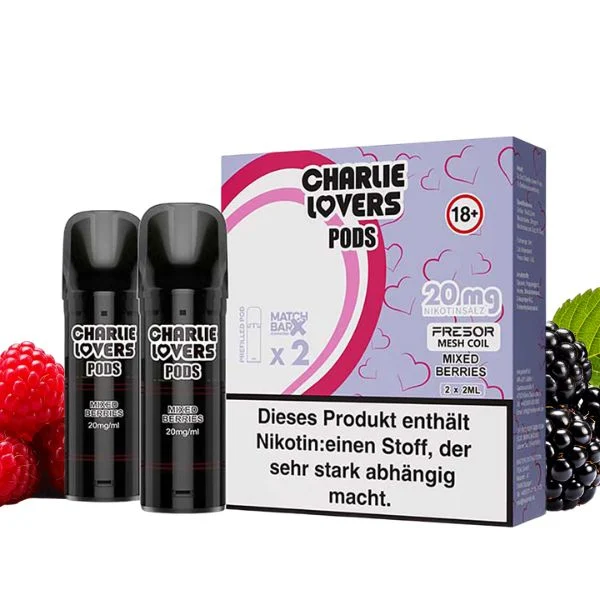 2er-Packung Charlie Lovers Pods mit gemischten Beeren