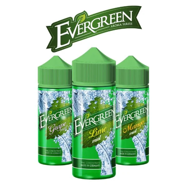 3 Flaschen Evergreen Liquid Aromen