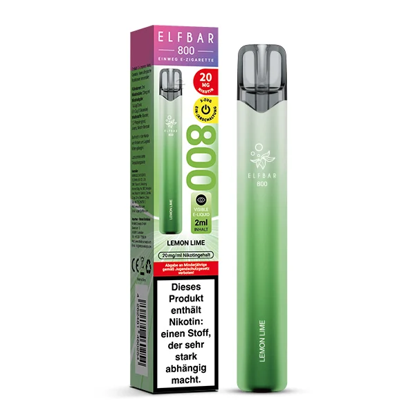 ElfBar 800 Lemon Lime Einweg E-Zigarette mit Originalverpackung