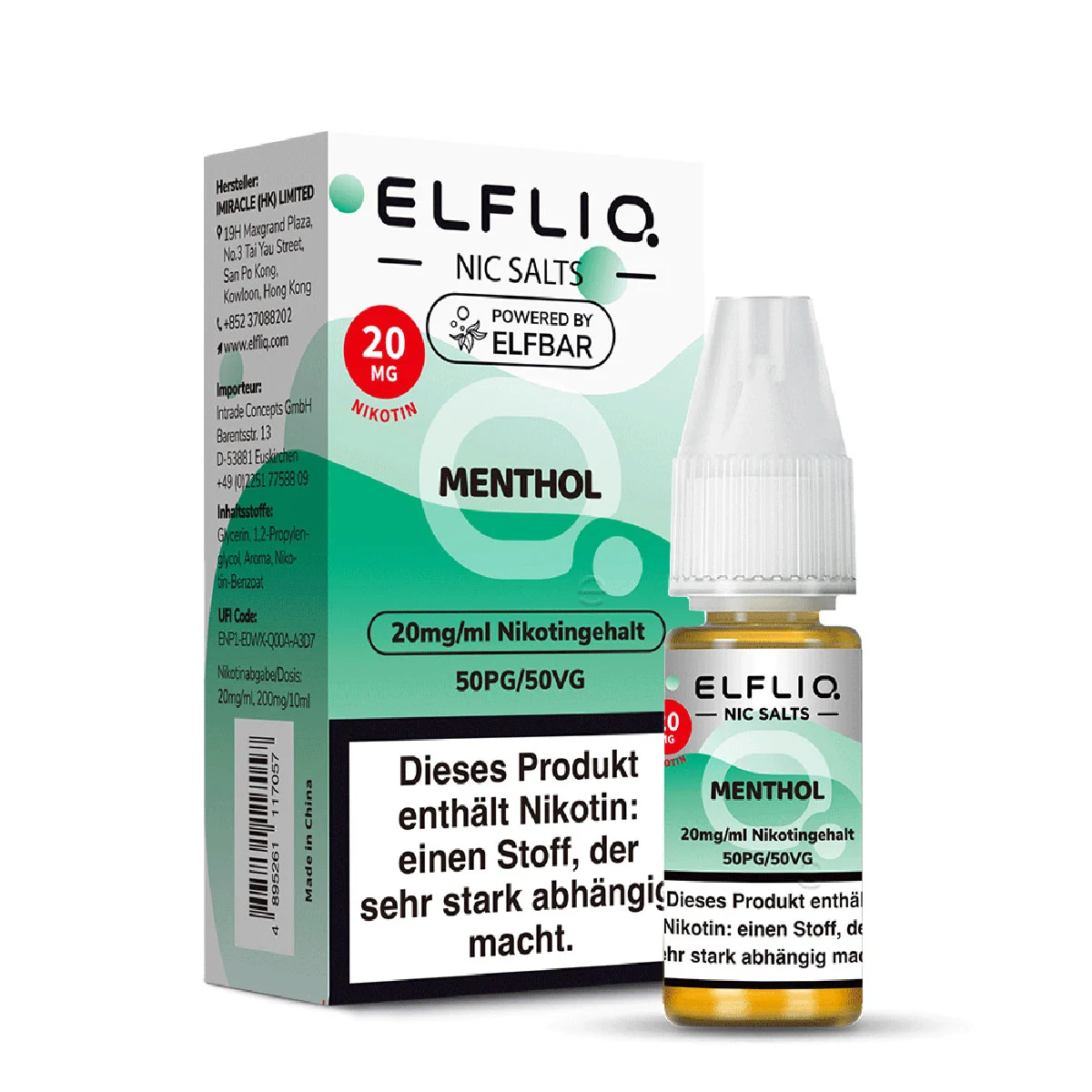 ElfBar ELFLIQ Nikotinsalz Liquid Menthol – Bild 2