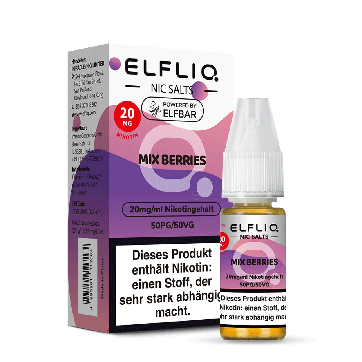 ElfBar ELFLIQ Nikotinsalz mit Beeren und Eis