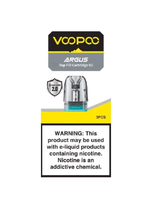 VooPoo Argus Top Fill Pods V2 3ml mit iCOSM CODE 2.0 und integrierter Coil im 3er-Pack