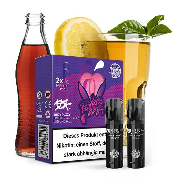 187 Pods Juicy Puzzy – Cola mit spritziger Zitronenlimonade im ELFA Prefilled Pod-System