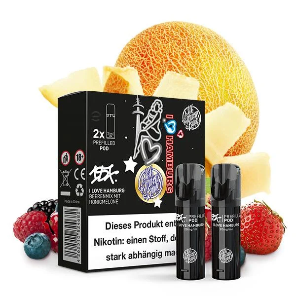 187 Pods I Love Hamburg – Beerenmix mit Honigmelone im ELFA Prefilled Pod-System