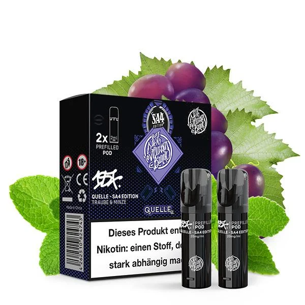 187 Pods Quelle – Traube-Minze im ELFA kompatiblen Prefilled Pod-System