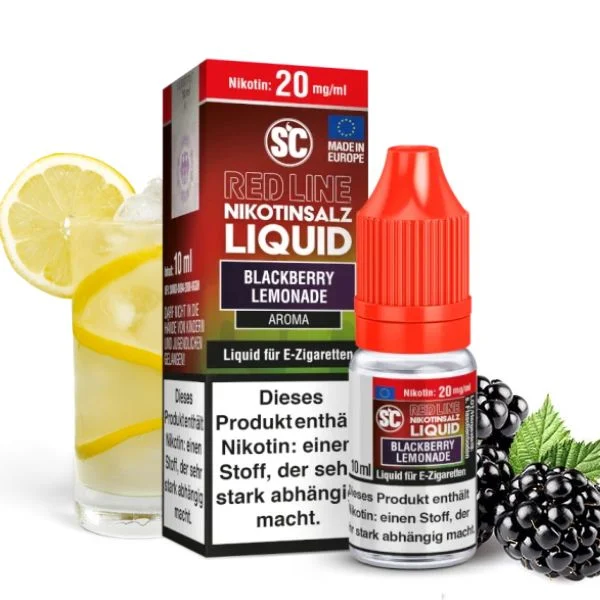 SC Red Line Blackberry Lemonade Nikotinsalz Liquid 10ml mit Brombeeren und Zitronenlimonade