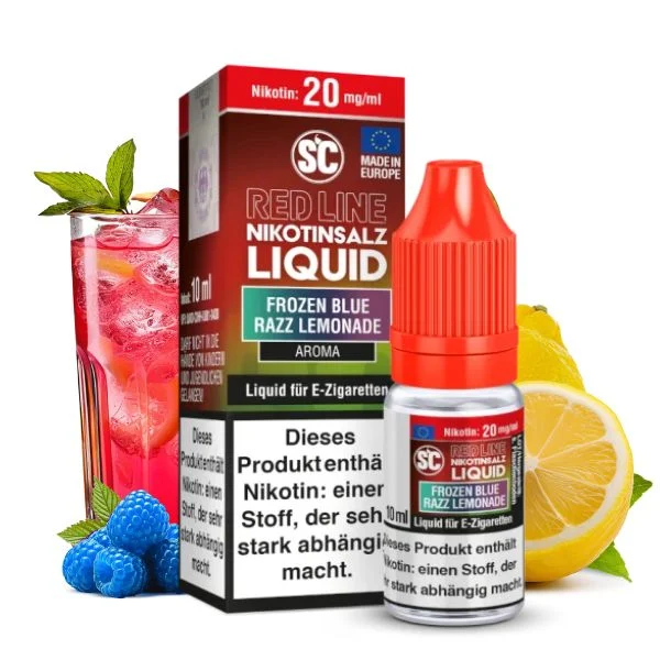 SC Red Line Frozen Blue Razz Lemonade Nikotinsalz Liquid 10ml mit blauer Himbeere und Lemonade