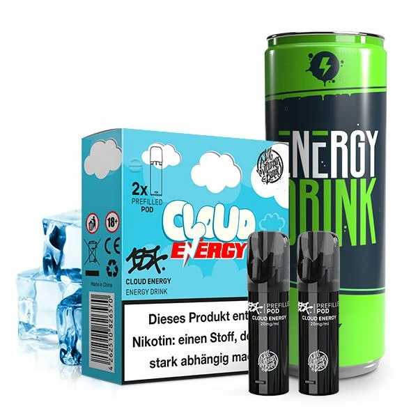 187 Pods Cloud Energy – Energy-Drink Geschmack mit süßer Note, kompatibel mit ELFA Pod-System