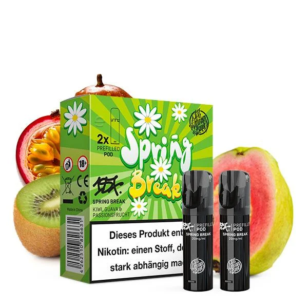 187 Pods Spring Break – Kiwi, Guave & Passionfrucht im ELFA Prefilled Pod-System