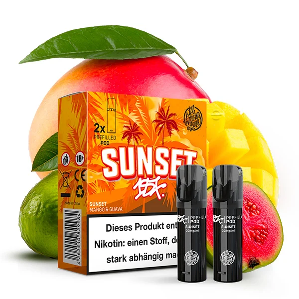 187 Pods Sunset – Mango & Guave im ELFA kompatiblen Prefilled Pod-System